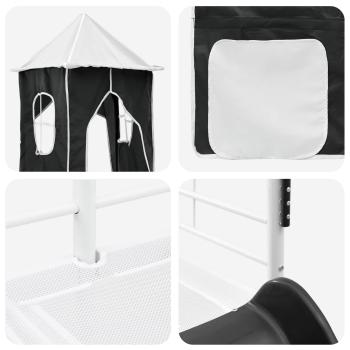 Weiß und Schwarz 90 x 201 cm