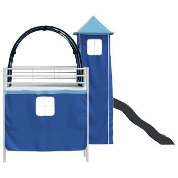 Weiß und Blau 90 x 201 cm