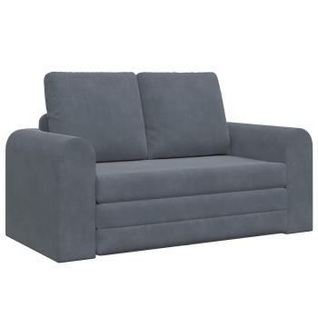 Klappsofa Bett Dunkelgrau 148 x 71 x 83 cm Samt