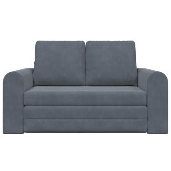 Klappsofa Bett Dunkelgrau 148 x 71 x 83 cm Samt