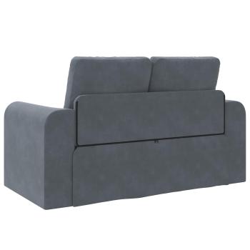 Klappsofa Bett Dunkelgrau 148 x 71 x 83 cm Samt