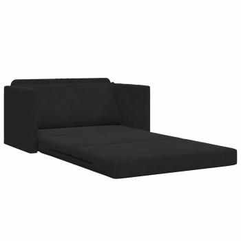 Klappsofa Bett Schwarz 124 x 71 x 78 cm Samt