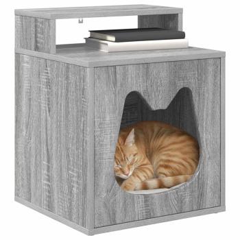 Katzenhaus Sonoma-Grau 42,5 x 40 x 53,5 cm Holzwerkstoff