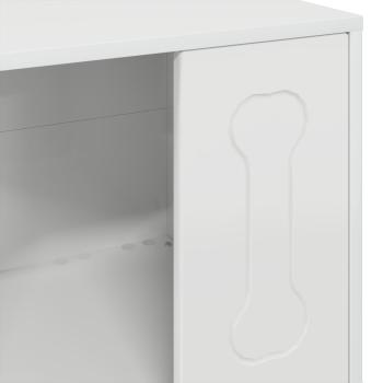 Hundehütte Glänzend Weiß 44 x 42 x 49 cm Holzwerkstoff