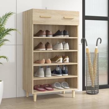 ARDEBO.de - Schuhschrank Sonoma-Eiche 60x35x105 cm Holzwerkstoff