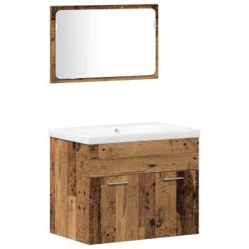Aufbewahrungsset Wandmontiert 4 pcs Holzwerkstoff