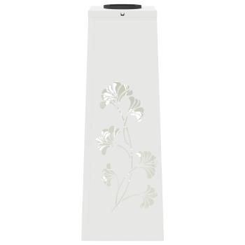 Solar LED Weg Licht 2 pcs Weiß Kalt gewalzter Stahl