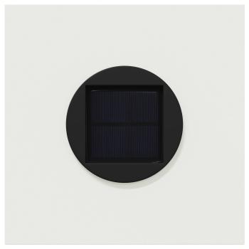 Solar LED Weg Licht 2 pcs Weiß Kalt gewalzter Stahl