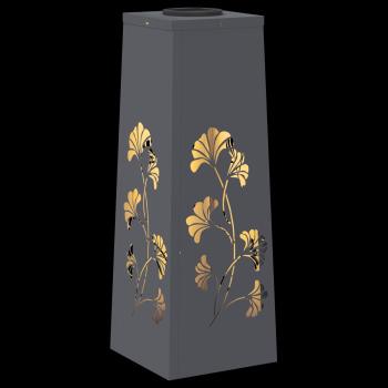 Solar LED Weg Licht 2 pcs Anthrazit Kalt gewalzter Stahl