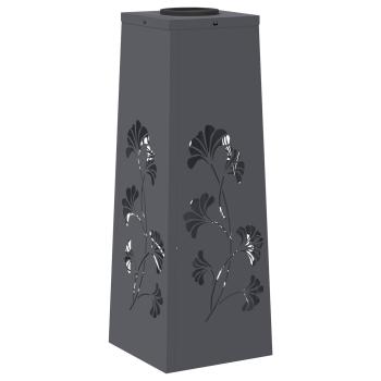 Solar LED Weg Licht 2 pcs Anthrazit Kalt gewalzter Stahl