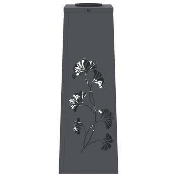 Solar LED Weg Licht 2 pcs Anthrazit Kalt gewalzter Stahl