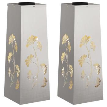 Solar LED Weg Licht 2 pcs Edelstahl Edelstahl