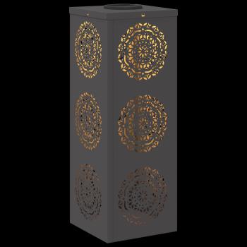 Solar LED Weg Licht 2 pcs Schwarz Kalt gewalzter Stahl