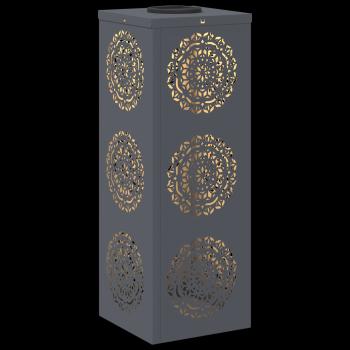 Solar LED Weg Licht 2 pcs Anthrazit Kalt gewalzter Stahl