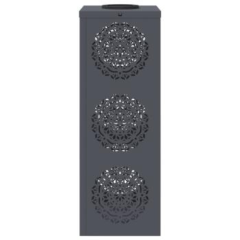 Solar LED Weg Licht 2 pcs Anthrazit Kalt gewalzter Stahl