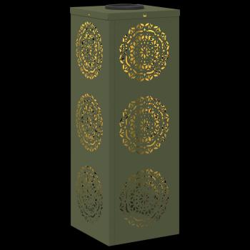 Solar LED Weg Licht 2 pcs Olive Grün Kalt gewalzter Stahl