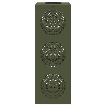 Solar LED Weg Licht 2 pcs Olive Grün Kalt gewalzter Stahl