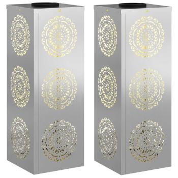 Solar LED Weg Licht 2 pcs Galvanisiert Galvanisiert