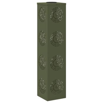 Solar LED Weg Licht 2 pcs Olive Grün Kalt gewalzter Stahl