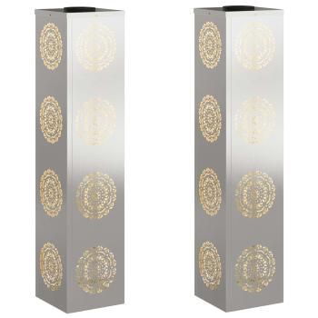 Solar LED Weg Licht 2 pcs Edelstahl Edelstahl