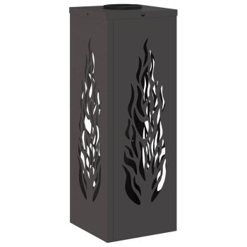 Solar LED Weg Licht 2 pcs Schwarz Kalt gewalzter Stahl