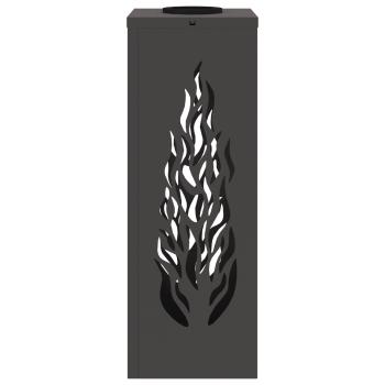 Solar LED Weg Licht 2 pcs Schwarz Kalt gewalzter Stahl