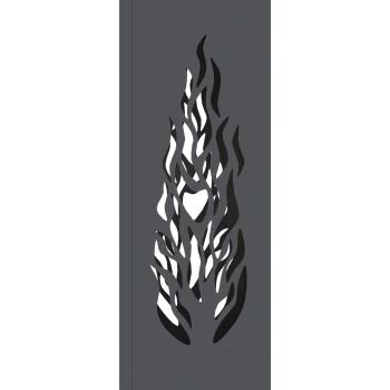 Solar LED Weg Licht 2 pcs Anthrazit Kalt gewalzter Stahl