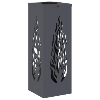 Solar LED Weg Licht 2 pcs Anthrazit Kalt gewalzter Stahl