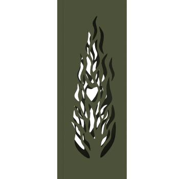 Solar LED Weg Licht 2 pcs Olive Grün Kalt gewalzter Stahl