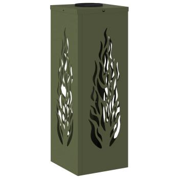 Solar LED Weg Licht 2 pcs Olive Grün Kalt gewalzter Stahl