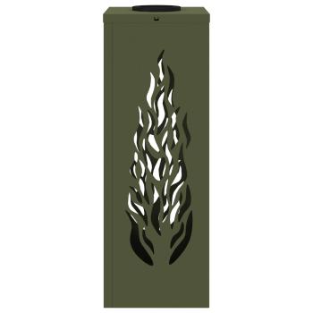 Solar LED Weg Licht 2 pcs Olive Grün Kalt gewalzter Stahl