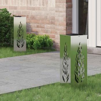 ARDEBO.de - Solar LED Weg Licht 2 pcs Galvanisiert Galvanisiert