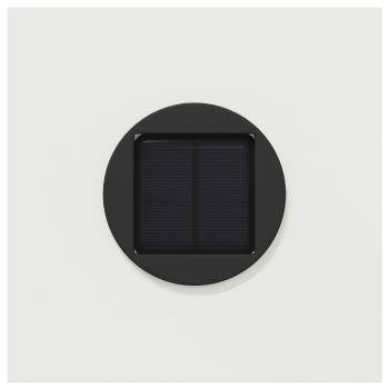 Solar LED Weg Licht 2 pcs Weiß Kalt gewalzter Stahl