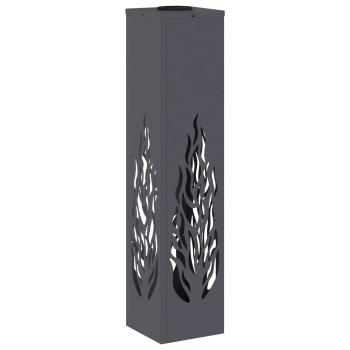 Solar LED Weg Licht 2 pcs Anthrazit Kalt gewalzter Stahl