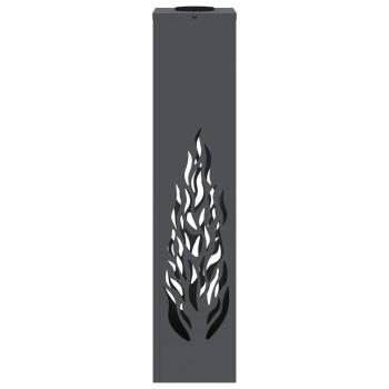 Solar LED Weg Licht 2 pcs Anthrazit Kalt gewalzter Stahl