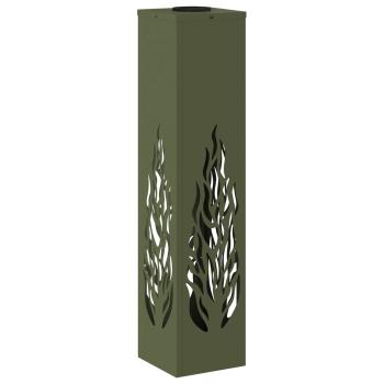 Solar LED Weg Licht 2 pcs Olive Grün Kalt gewalzter Stahl