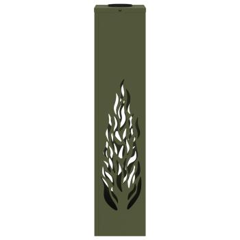 Solar LED Weg Licht 2 pcs Olive Grün Kalt gewalzter Stahl