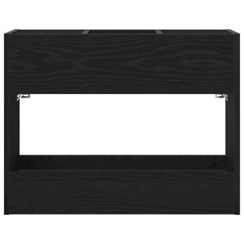 Sonnenschirmhalter Schwarz Eichen-Optik 65 x 24 x 50 cm