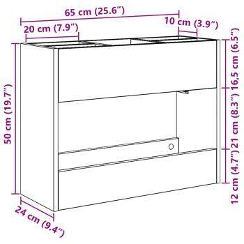 Sonnenschirmhalter Graues Sonoma 65 x 24 x 50 cm Holzwerkstoff