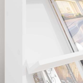 Magazinregal mit Regal Weiß 70 x 41 x 126 cm Holzwerkstoff