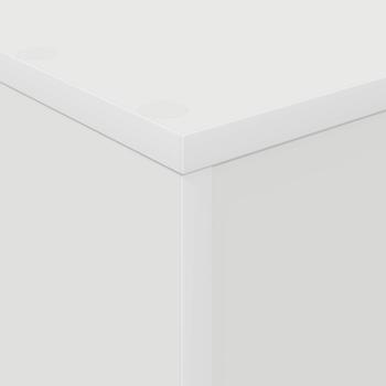 Magazinregal mit Regal Weiß 70 x 41 x 126 cm Holzwerkstoff