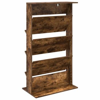 Magazinregal Geräucherte Eiche 70 x 41 x 126 cm Holzwerkstoff
