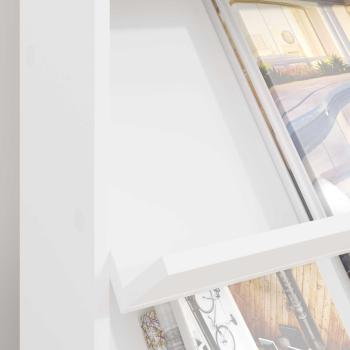 Magazinregal mit Regal Weiß 70 x 41 x 96 cm Holzwerkstoff