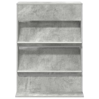 Magazinregal mit Regal Beton Grau 70 x 41 x 96 cm Holzwerkstoff
