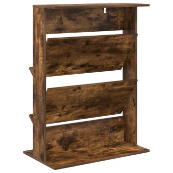 Magazinregal Geräucherte Eiche 70 x 41 x 96 cm Holzwerkstoff