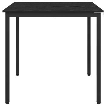 Esstische 80 x 80 x 75 cm Holzwerkstoff Schwarz Eichen-Optik