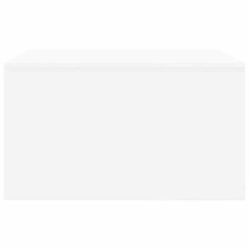 Couchtisch mit Schubladen Weiß 70,5x70x40 cm