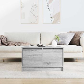 Couchtisch mit Schubladen Grau Sonoma 70,5x70x40 cm