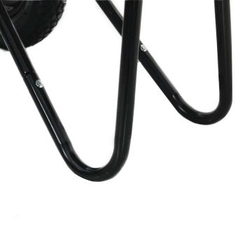 Schubkarre Silber und Schwarz 137 x 60 x 65,5 cm Stahl