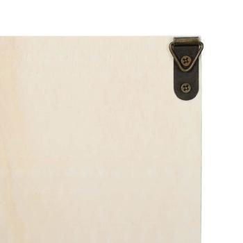 Wanddisplay-Case mit Regal Beige 40 x 4,5 x 43 cm Holzwerkstoff